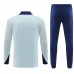 Francia Tute Felpe da Allenamento 2024/25 - 1-4 Zip Blu