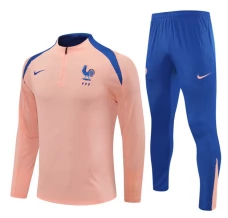 Francia Tute Felpe da Allenamento 2025/26 - 1-4 Zip Rosa