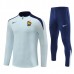 Francia Tute Felpe da Allenamento Bambino 2024/25 - 1-4 Zip Blu