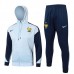 Francia Tute Giacca da Allenamento 2024/25 - Cappuccio Light Blu