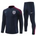 Inghilterra Tute Felpe da Allenamento 2024/25 - 1-4 Zip Blu Navy