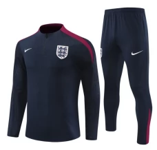 Inghilterra Tute Felpe da Allenamento Bambino 2024/25 - 1-4 Zip Blu Navy
