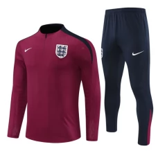 Inghilterra Tute Felpe da Allenamento Bambino 2024/25 - 1-4 Zip Rosso