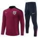 Inghilterra Tute Felpe da Allenamento Bambino 2024/25 - 1-4 Zip Rosso