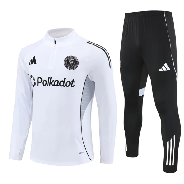Inter Miami CF Tute Felpe da Allenamento 2025/26 - 1-4 Zip Bianco Inter Miami CF Tute Felpe da Allenamento 2025/26 - 1-4 Zip Bianco