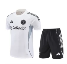 Inter Miami CF Tute Maglia da Allenamento 2025/26 - Shorts Bianco Inter Miami CF Tute Maglia da Allenamento 2025/26 - Shorts Bianco