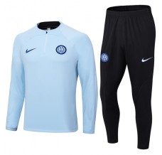 Inter Milan Tute Felpe da Allenamento 2023/24 - 1-4 Zip Blu