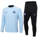 Inter Milan Tute Felpe da Allenamento 2023/24 - 1-4 Zip Blu