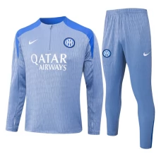 Inter Milan Tute Felpe da Allenamento 2024/25 - 1-4 Zip Blu