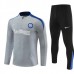Inter Milan Tute Felpe da Allenamento Bambino 2024/25 - 1-4 Zip Grigio