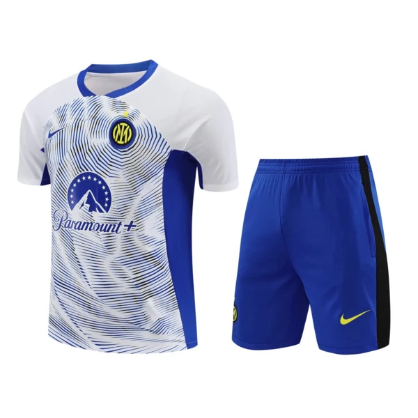 Inter Milan Tute Maglia da Allenamento Bambino 2024/25 - Shorts Bianco Inter Milan Tute Maglia da Allenamento Bambino 2024/25 - Shorts Bianco