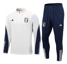 Italia Tute Felpe da Allenamento 2023/24 - 1-4 Zip Bianco