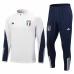 Italia Tute Felpe da Allenamento 2023/24 - 1-4 Zip Bianco
