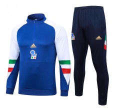 Italia Tute Felpe da Allenamento 2023/24 - 1-4 Zip Blu