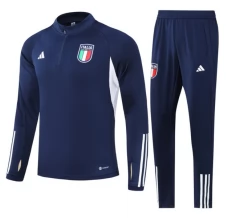 Italia Tute Felpe da Allenamento 2023/24 - 1-4 Zip Navy