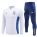 Italia Tute Felpe da Allenamento 2024/25 - 1-4 Zip Bianco