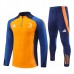 Juventus FC Tute Felpe da Allenamento 2024/25 - 1-4 Zip Blu Arancione