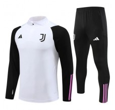 Juventus Tute Felpe da Allenamento 2023/24 - 1-4 Zip Bianco Nero