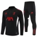 Liverpool FC Tuta Felpa da Allenamento Bambino 2025/26 - 1-4 Zip Nero