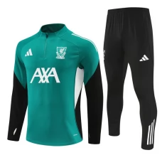 Liverpool FC Tuta Felpa da Allenamento Bambino 2025/26 - 1-4 Zip Verde