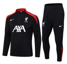 Liverpool FC Tute Felpe da Allenamento Bambino 2024/25 - 1-4 Zip Nero