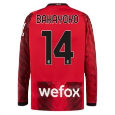Maglia AC Milan Bakayoko 14 Divisa Prima 2023/24 Manica Lunga Maglia AC Milan Bakayoko 14 Divisa Prima 2023/24 Manica Lunga