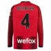 Maglia AC Milan Bennacer 4 Divisa Prima 2023/24 Manica Lunga Maglia AC Milan Bennacer 4 Divisa Prima 2023/24 Manica Lunga