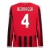 Maglia AC Milan Bennacer 4 Divisa Prima 2024/25 Manica Lunga Maglia AC Milan Bennacer 4 Divisa Prima 2024/25 Manica Lunga