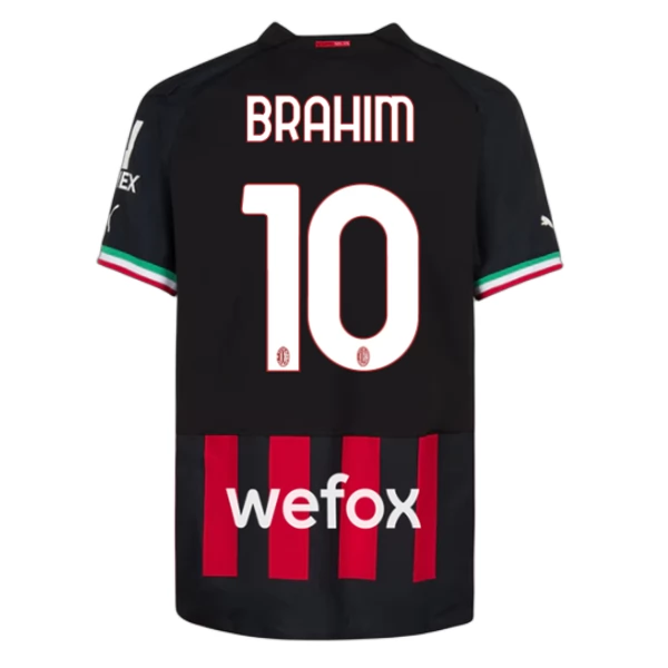 Maglia AC Milan Brahim 10 Divisa Prima 2022/23 Maglia AC Milan Brahim 10 Divisa Prima 2022/23