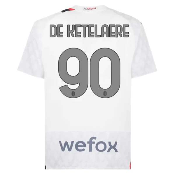 Maglia AC Milan De Ketelaere 90 Divisa Trasferta 2023/24 Maglia AC Milan De Ketelaere 90 Divisa Trasferta 2023/24