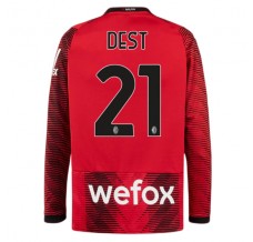 Maglia AC Milan Dest 21 Divisa Prima 2023/24 Manica Lunga