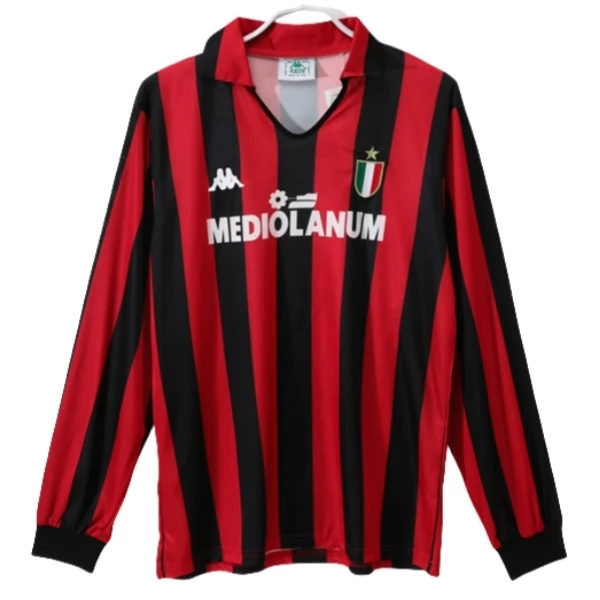 Maglia AC Milan Divisa Prima Retro 1988-89 Manica Lunga Maglia AC Milan Divisa Prima Retro 1988-89 Manica Lunga