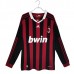 Maglia AC Milan Divisa Prima Retro 2009-10 Manica Lunga
