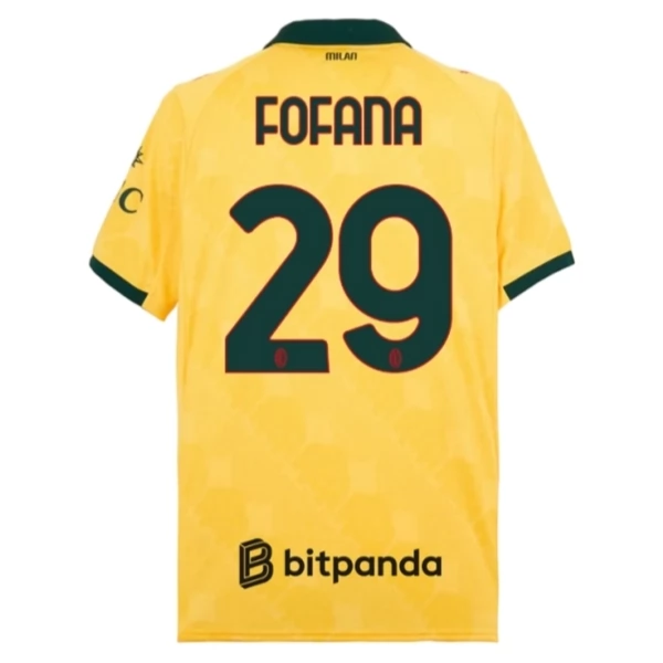 Maglia AC Milan Fofana 29 Divisa Terza 2025/26 Maglia AC Milan Fofana 29 Divisa Terza 2025/26