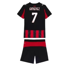 Maglia AC Milan Gimenez 7 Bambino Divisa Prima 2025/26 Maglia AC Milan Gimenez 7 Bambino Divisa Prima 2025/26