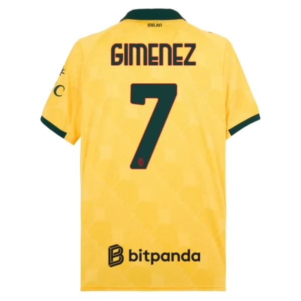 Maglia AC Milan Gimenez 7 Divisa Terza 2025/26 Maglia AC Milan Gimenez 7 Divisa Terza 2025/26