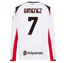 Maglia AC Milan Gimenez 7 Divisa Trasferta 2025/26 Manica Lunga