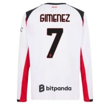 Maglia AC Milan Gimenez 7 Divisa Trasferta 2025/26 Manica Lunga Maglia AC Milan Gimenez 7 Divisa Trasferta 2025/26 Manica Lunga