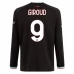 Maglia AC Milan Giroud 9 Divisa Prima 2022/23 Manica Lunga Maglia AC Milan Giroud 9 Divisa Prima 2022/23 Manica Lunga