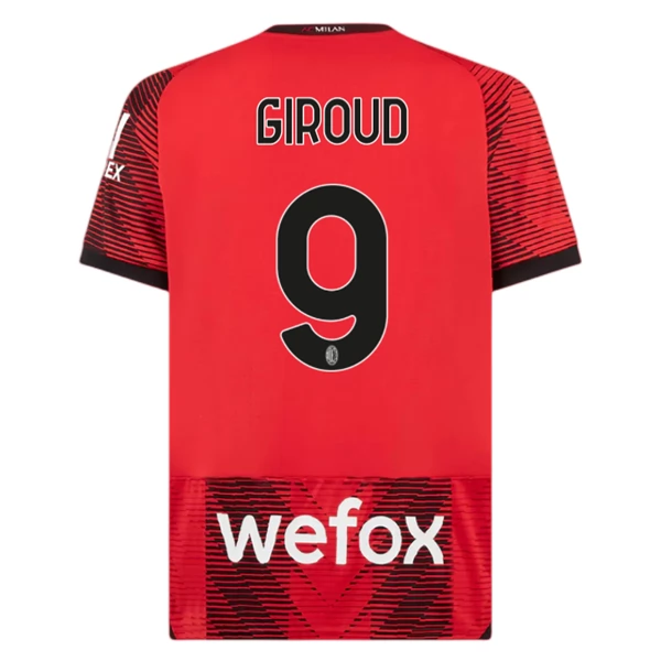 Maglia AC Milan Giroud 9 Divisa Prima 2023/24 Maglia AC Milan Giroud 9 Divisa Prima 2023/24