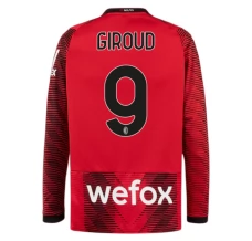 Maglia AC Milan Giroud 9 Divisa Prima 2023/24 Manica Lunga Maglia AC Milan Giroud 9 Divisa Prima 2023/24 Manica Lunga