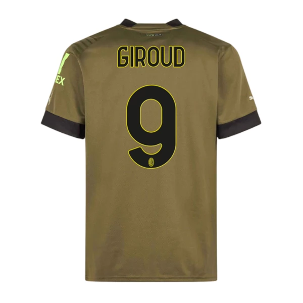 Maglia AC Milan Giroud 9 Divisa Terza 2022/23 Maglia AC Milan Giroud 9 Divisa Terza 2022/23