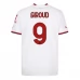 Maglia AC Milan Giroud 9 Divisa Trasferta 2022/23 Maglia AC Milan Giroud 9 Divisa Trasferta 2022/23