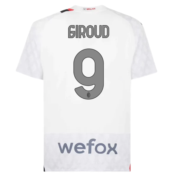 Maglia AC Milan Giroud 9 Divisa Trasferta 2023/24 Maglia AC Milan Giroud 9 Divisa Trasferta 2023/24