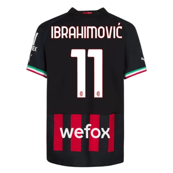 Maglia AC Milan Ibrahimović 11 Divisa Prima 2022/23 Maglia AC Milan Ibrahimović 11 Divisa Prima 2022/23