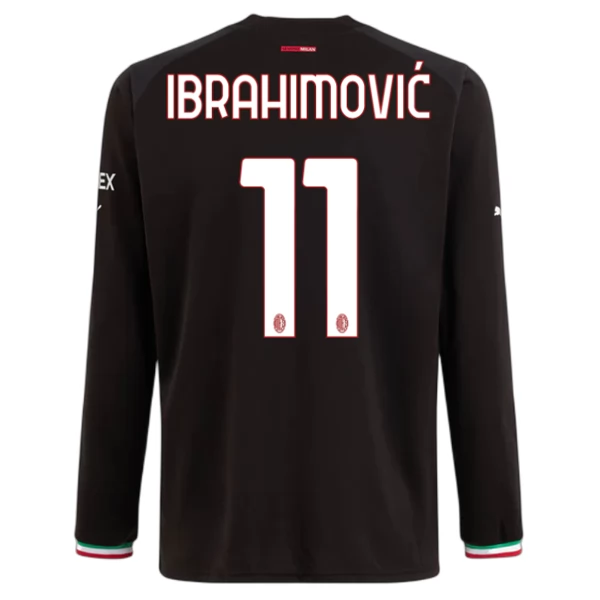 Maglia AC Milan Ibrahimović 11 Divisa Prima 2022/23 Manica Lunga Maglia AC Milan Ibrahimović 11 Divisa Prima 2022/23 Manica Lunga