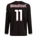 Maglia AC Milan Ibrahimović 11 Divisa Prima 2022/23 Manica Lunga Maglia AC Milan Ibrahimović 11 Divisa Prima 2022/23 Manica Lunga