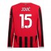 Maglia AC Milan Jović 15 Divisa Prima 2024/25 Manica Lunga