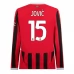 Maglia AC Milan Jović 15 Divisa Prima 2024/25 Manica Lunga
