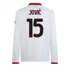 Maglia AC Milan Jović 15 Divisa Trasferta 2024/25 Manica Lunga